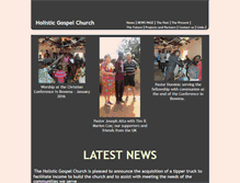 Tablet Screenshot of holisticgospelchurch.com